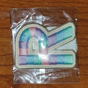 Stoney Clover Pastel Rolled Embroidery Letter "R " Patch NEW